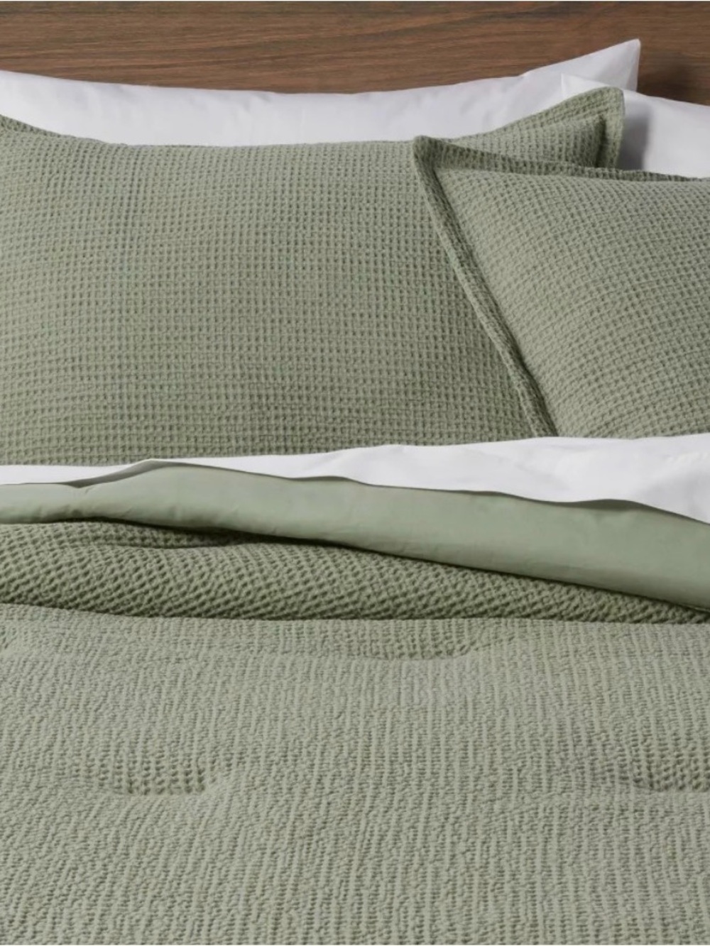 Washed Waffle Weave Comforter and Sham Set - Threshold
